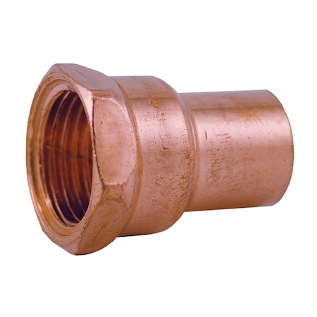 Jones Stephens 1/2in. C x 3/8in. FIP Wrot Copper Female Adapter C75128